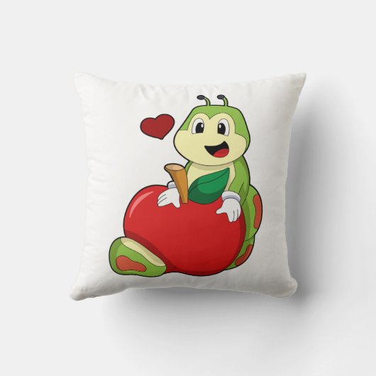 Caterpillar with Apple クッション (裏面)
