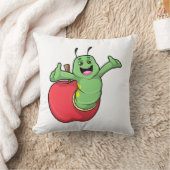Caterpillar with Apple クッション (ブランケット)