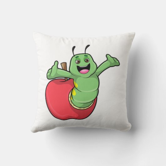 Caterpillar with Apple クッション (裏面)