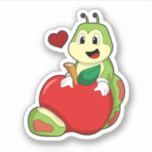 Caterpillar with Apple シール (正面)