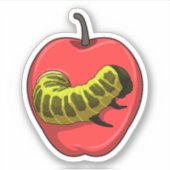 Caterpillar with Apple シール (正面)
