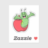 Caterpillar with Apple シール (シート)