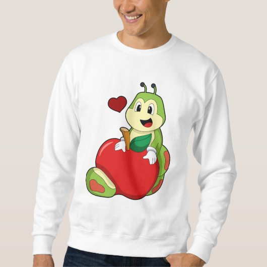 Caterpillar with Apple スウェットシャツ (正面)