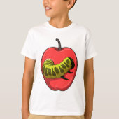Caterpillar with Apple Tシャツ (正面)