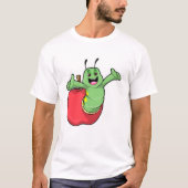 Caterpillar with Apple Tシャツ (正面)