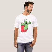 Caterpillar with Apple Tシャツ (正面フル)