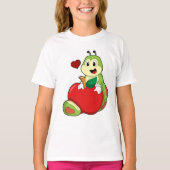 Caterpillar with Apple Tシャツ (正面)