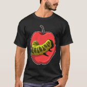 Caterpillar with Apple Tシャツ (正面)