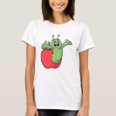 Caterpillar with Apple Tシャツ (正面)