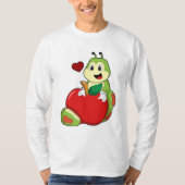 Caterpillar with Apple Tシャツ (正面)