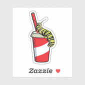 Caterpillar with Drink シール (シート)