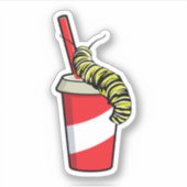 Caterpillar with Drink シール (正面)