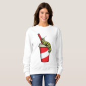 Caterpillar with Drink スウェットシャツ (正面フル)