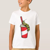 Caterpillar with Drink Tシャツ (正面)