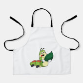 Caterpillar with Leaf エプロン (正面)