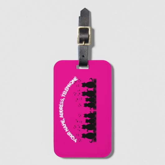 caterwauling Personalize , Luggage Tag  ラゲッジタグ (正面縦)