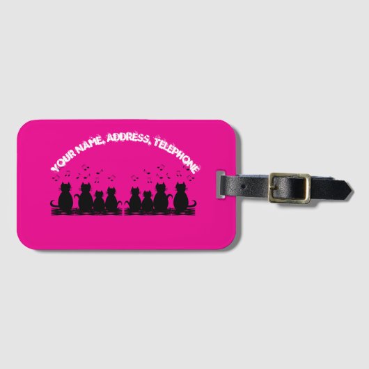 caterwauling Personalize , Luggage Tag  ラゲッジタグ (正面横)