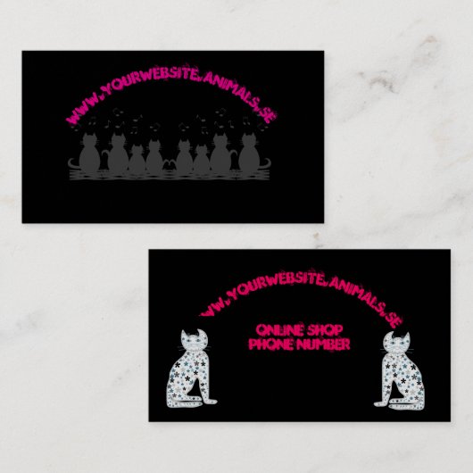 Caterweling Personalize Business Card 名刺 (正面/裏面)