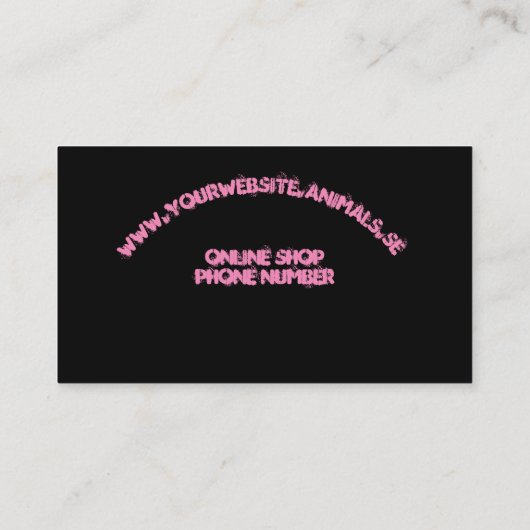 Caterweling Personalize Business Card 名刺 (裏面)