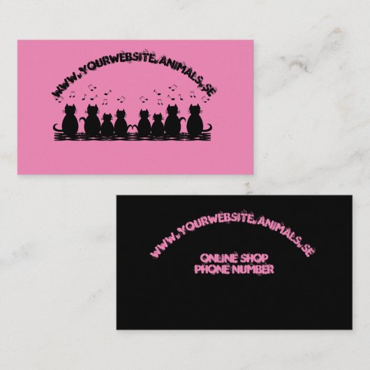 Caterweling Personalize Business Card 名刺 (正面/裏面)