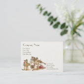 Caterwuling Business、3.5インチx 2インチ、100パック 名刺 (スタンド正面)