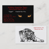 cateyes、殴打のエジプトのトラ、オートバイC… 名刺 (正面/裏面)