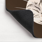 Catfaceグラフィックマウスパッド マウスパッド (コーナー)