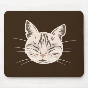 Catfaceグラフィックマウスパッド マウスパッド