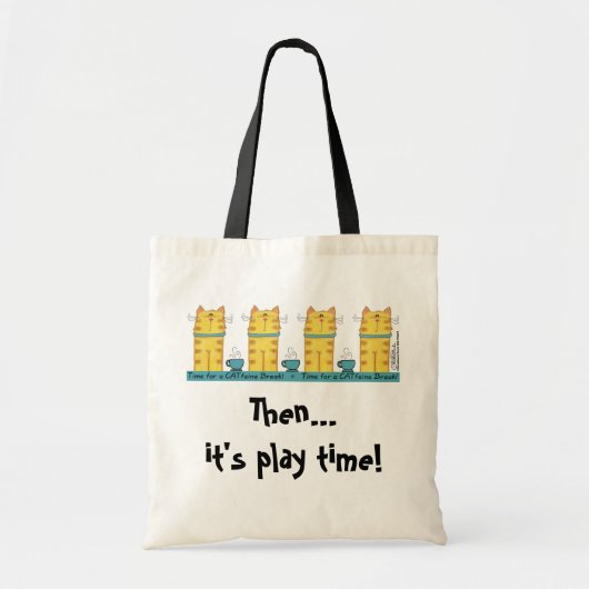 CATfeineブレーク トートバッグ (正面)