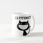 CATFFEINATEDのおもしろいなコーヒー猫のマグ コーヒーマグカップ (正面右)