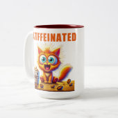 CATFFEINATED ツートーンマグカップ (正面左)