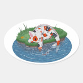 catfish 楕円形シール (正面)