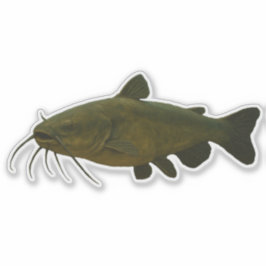 Catfish Cut-out Sticker シール