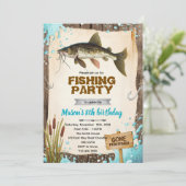 Catfish fishing Birthday Invitation 招待状 (スタンド正面)