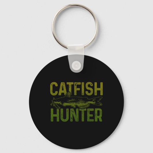 Catfish Hunter Catfish Fishing Gift キーホルダー (正面)