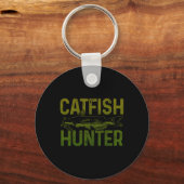 Catfish Hunter Catfish Fishing Gift キーホルダー (正面)