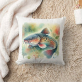 Catfish in Watercolor Art 170724AREF129 - Watercol クッション (ブランケット)
