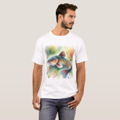 Catfish in Watercolor Art 170724AREF129 - Watercol Tシャツ (正面フル)