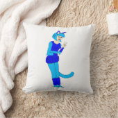 catgirlボタン クッション (ブランケット)