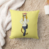 catgirlボタン クッション (ブランケット)