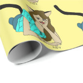 catgirlボタン ラッピングペーパー (ロールコーナー)