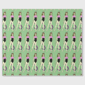 catgirlボタン ラッピングペーパー (フラット)