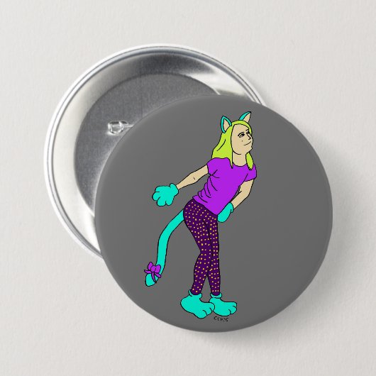 catgirlボタン 缶バッジ (正面&裏面)