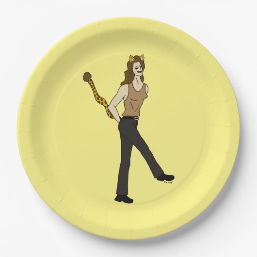 catgirl紙プレート ペーパープレート (正面)