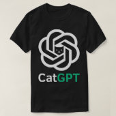 CatGPT猫好き Tシャツ (デザイン正面)