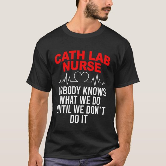 CathラボナースCathラボ看護 Tシャツ (正面)