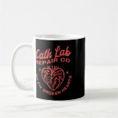 Cath Lab Repair Co Funny Valentine Day Cath Lab Nu コーヒーマグカップ (左)