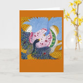 Catharine金Woodin著逆上カードを食べ物を与えること カード (黄色い花)