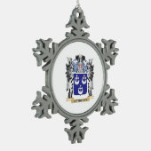 Cathcartの紋章付き外衣-家紋 スノーフレークピューターオーナメント (左)