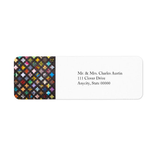 Cathedral窓キルトラベル ラベル (正面)